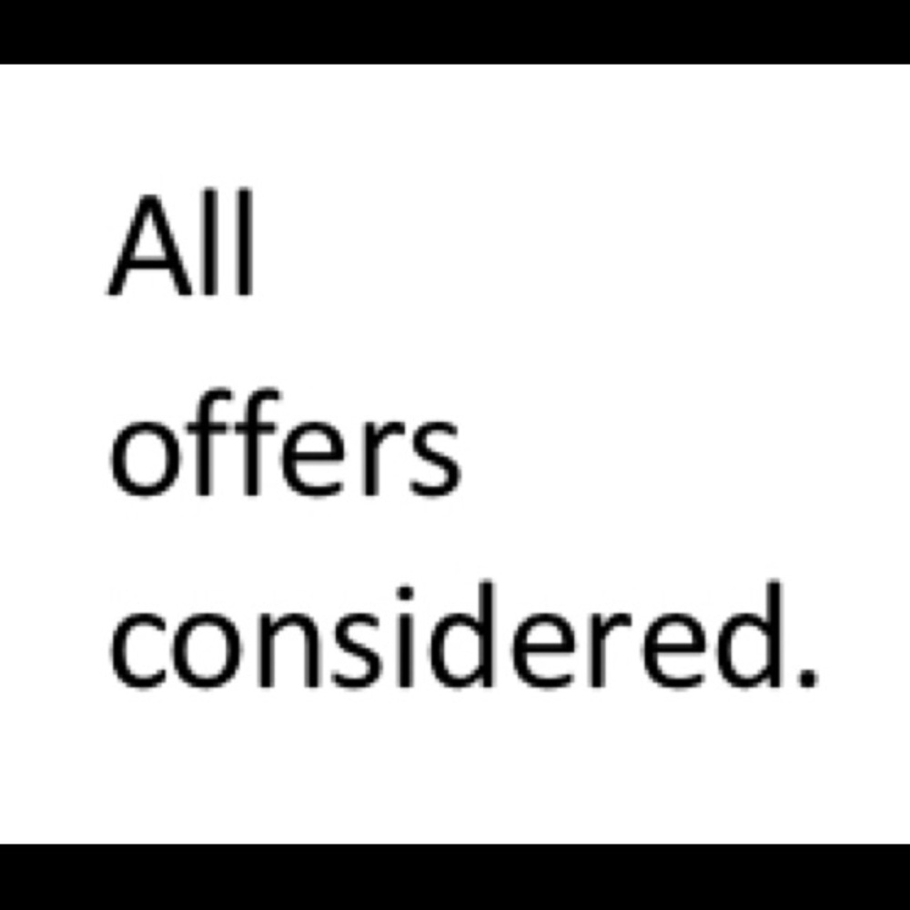 All offers considered